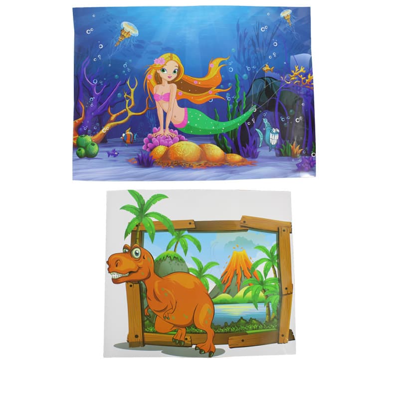 Dinosaur Party Mermaid Game Kids Activity Props Decoration Cross-border Factory Supply