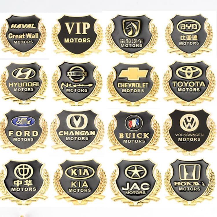 Metal VIP side label VIP wheat ear metal label Member car sticker Car side label decorative sticker 1 pack R546