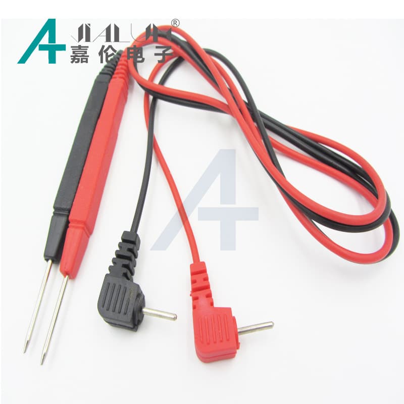 Red and Black Standard Test Leads Multifunctional Test Connection Wires Universal Multimeter Probe Wire Set