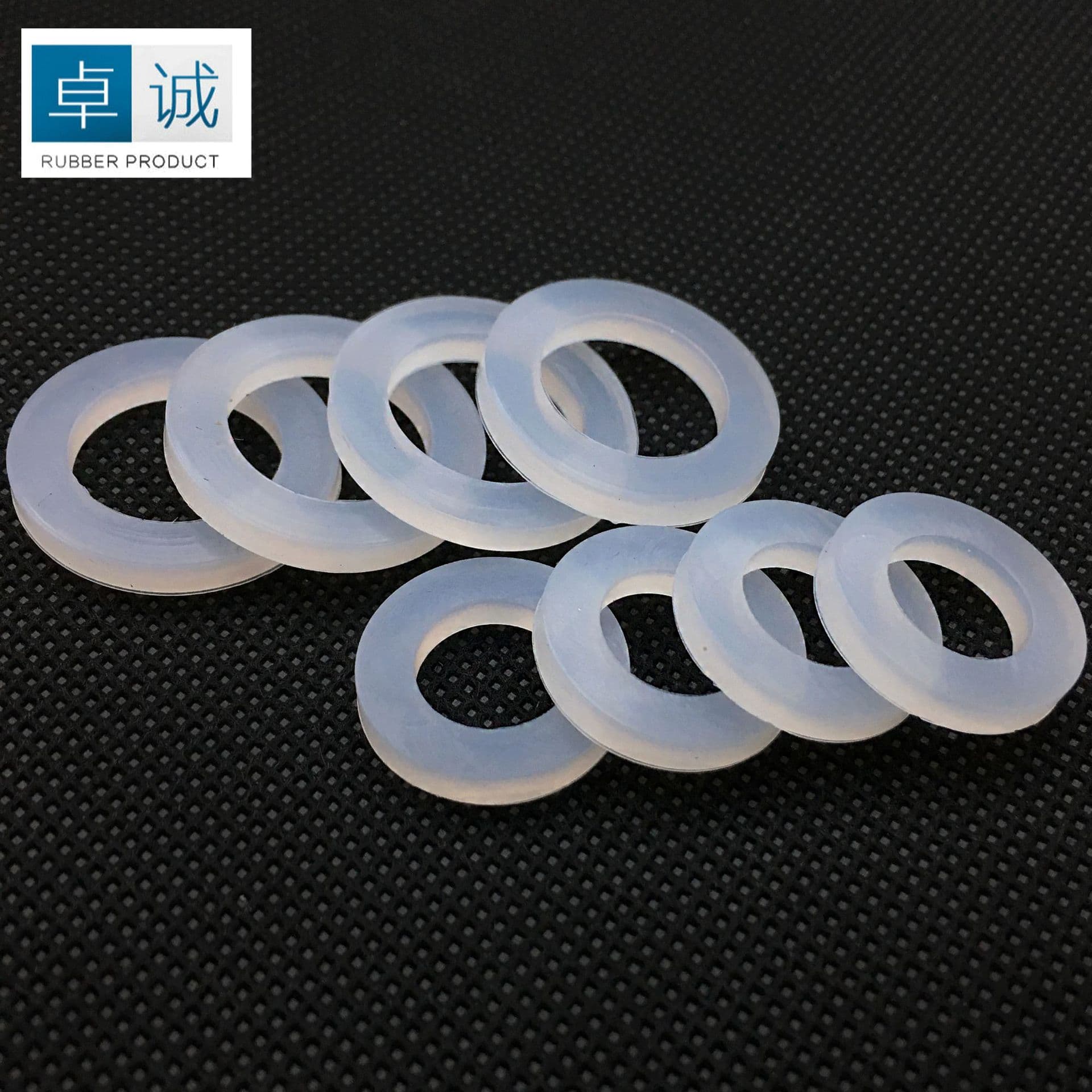 Four-and-six-point silicone sealing gasket water outlet nozzle sealing gasket water heater high temperature resistant flat gasket