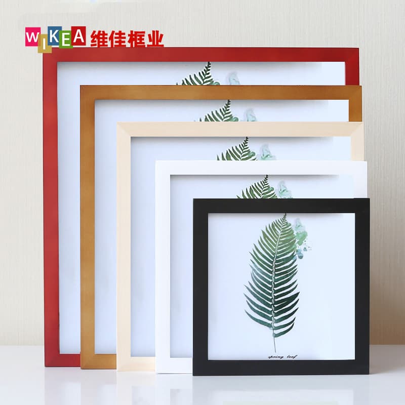 Solid Wood Picture Frame Empty Square Solid Wood Frame Wooden 6-Inch Photo Frame Tabletop Wood Frame A4 Large Size Wall Mount