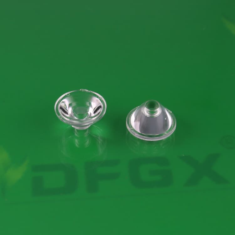 XPE lens, diameter 12mm, 25 degrees, smooth surface, sandblasted surface, beaded surface, striped lens.