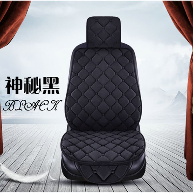 Car Seat Accessories Plush Warm Thickened Embroidered Winter High-End Single Seat Pads, Soft and Comfortable