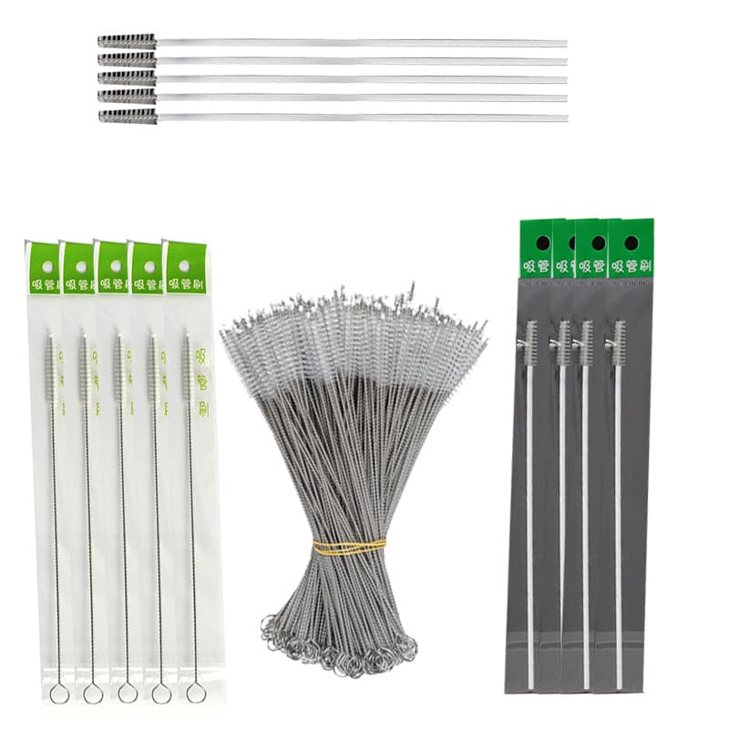 Wholesale Stainless Steel Straw Brushes for Children's Water Bottles, Bottle Straw Brushes, Plastic Bristle Brushes 7934