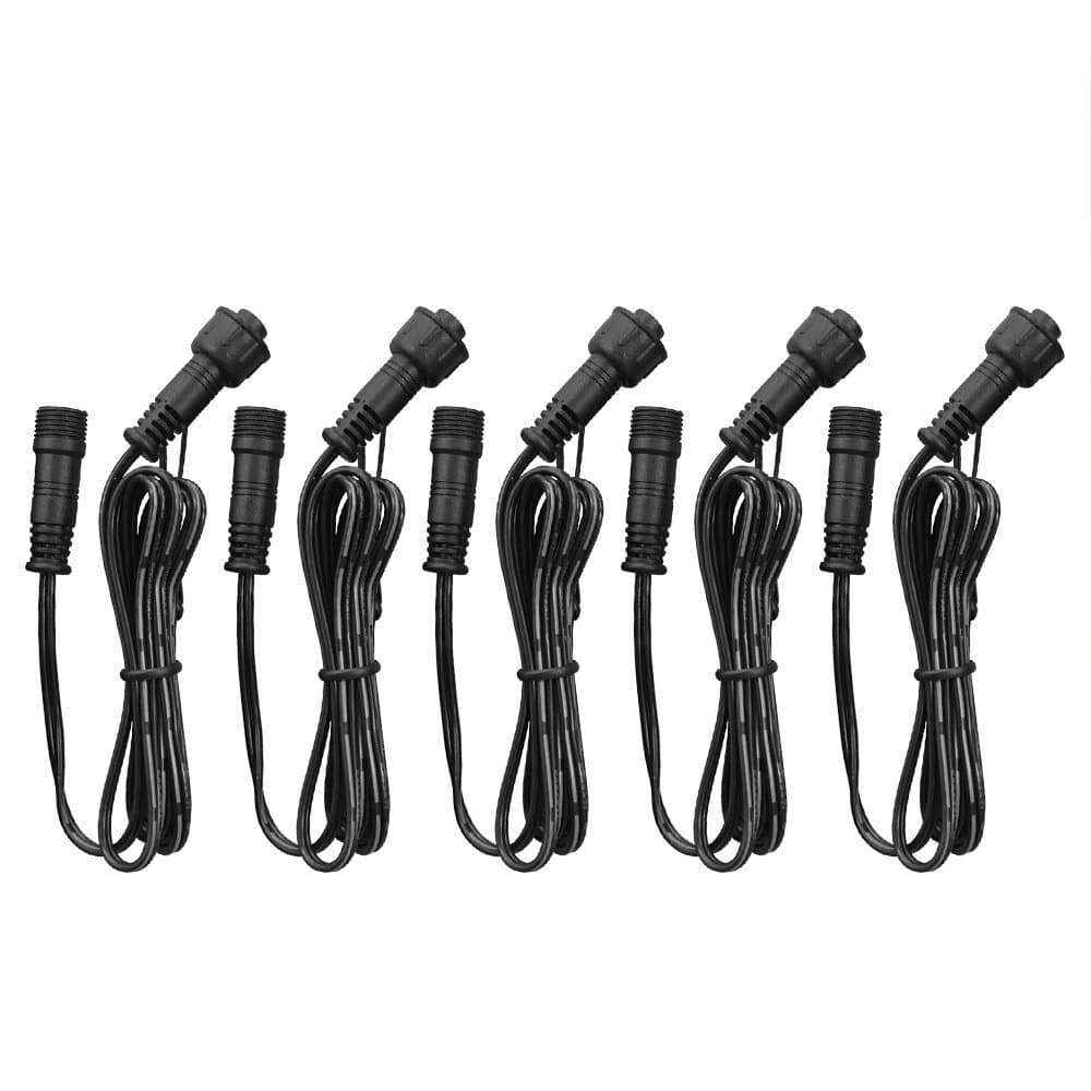 LED Deck Light Extension Cable, Buried Light Connection Wire, Step Light Male/Female Extension, Garden Light Connector