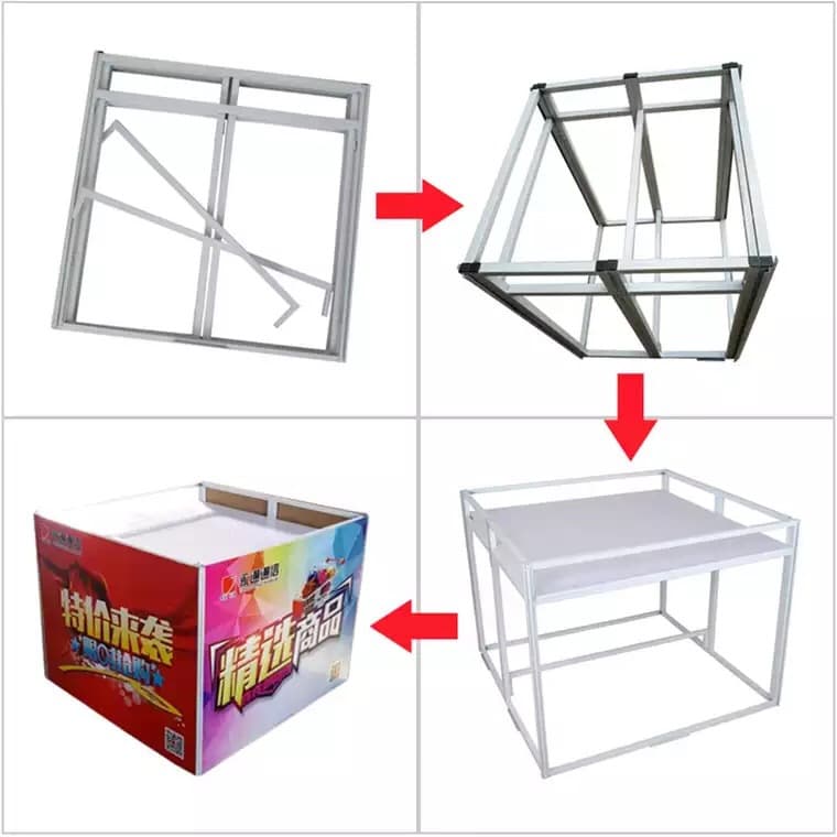 Supermarket promotion table special offer float dump truck pile head folding mobile display stand beverage gift shelf promotional vehicle