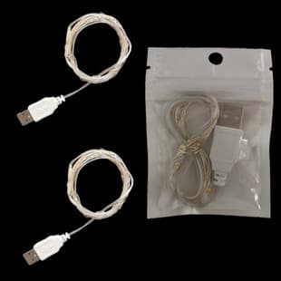 USB Copper Wire LED String Lights 2m 20 LEDs Dorm Bedroom Viral Multicolor Star Lights Copper Wire Fairy Lights
