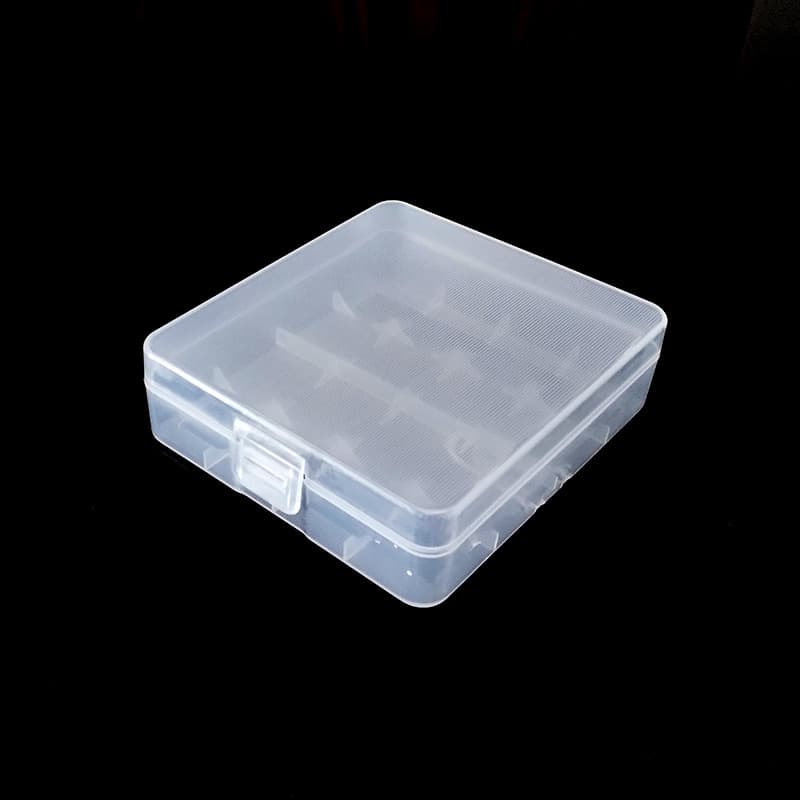 18650 Battery Holder 4x18650 Storage Case Plastic Box Anti-Slip Anti-Wear (No Hook)