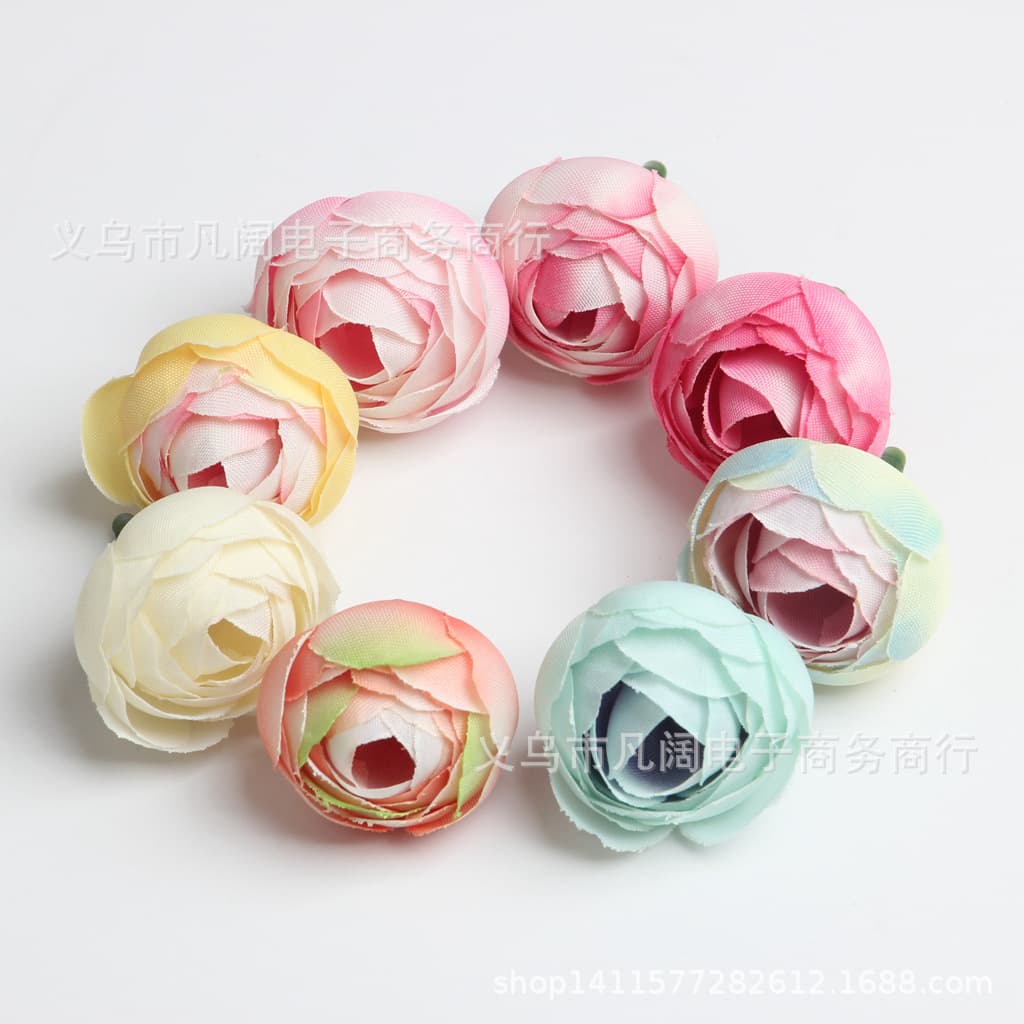 DIY Tea Bud Roses, Hand Bouquets, Wrist Flowers, and Hair Accessories for Wedding Venue Arrangements