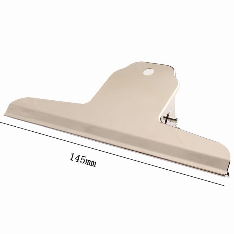 Creative Large Metal Document Clip with Rust-proof Coating, Round-head Mountain-shaped Bill Holder for Journals