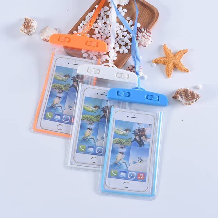 Wholesale PVC Transparent Luminous Waterproof Phone Bags for Swimming, Photography, Diving, Customizable with Logo