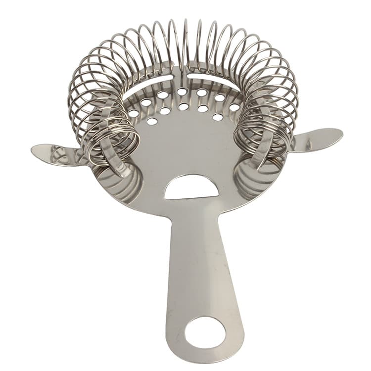 New Stainless Steel Ice Strainer with Four Corners, Bartending Ice Separator and Cocktail Filter for Bar Tools