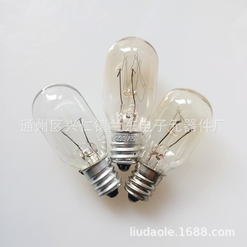 Desk lamp bulbs 110V 5W, 10W, 15W screw E12 salt lamp T20 small bulbs