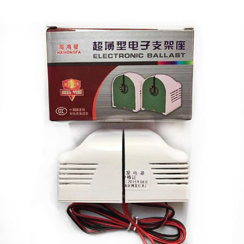 T8 Electronic Head Ballast Daylight Lamp Holder Head UV Ballast Fluorescent Lamp Socket Common Ultra-Thin Electronic Head