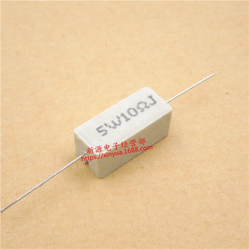 5W Cement Resistor, Tolerance ±5%, Horizontal, Ceramic Resistor, 5W Cement Resistor, 10R 10 Ohm