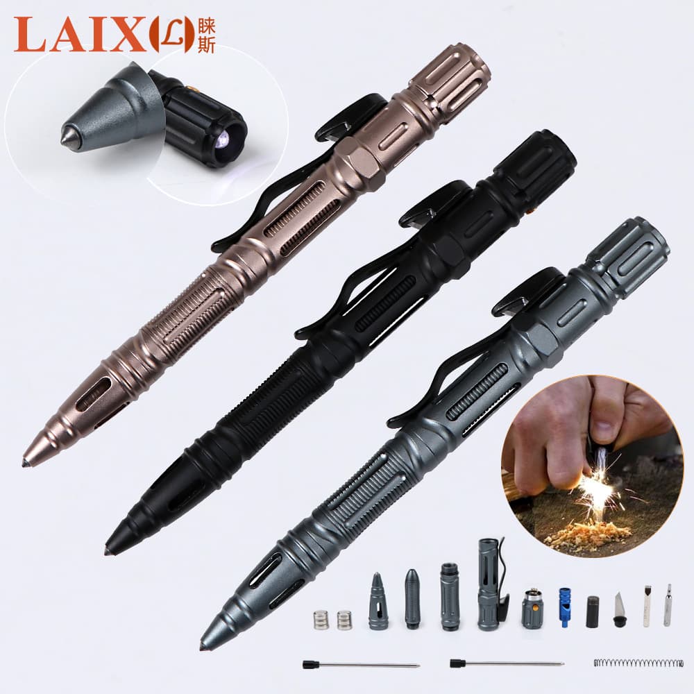 Laisi T05A multifunctional car self-defense pen, car survival supplies and tools, tactical pen manufacturer
