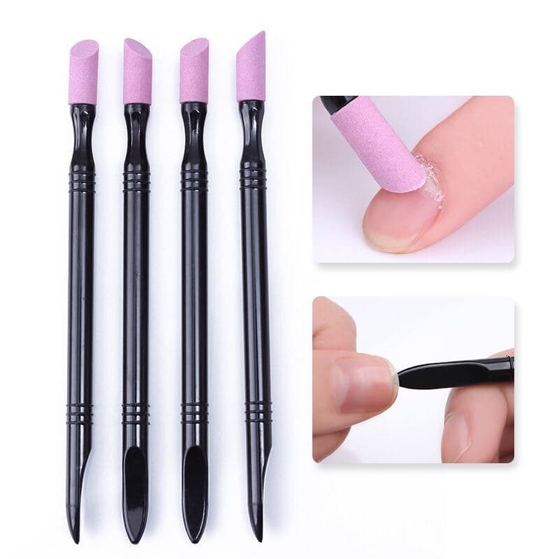 Pen Double-headed Multi-function Nail Art Tool Fine Sanding Buffer Stick Nail Surface Beauty Tool