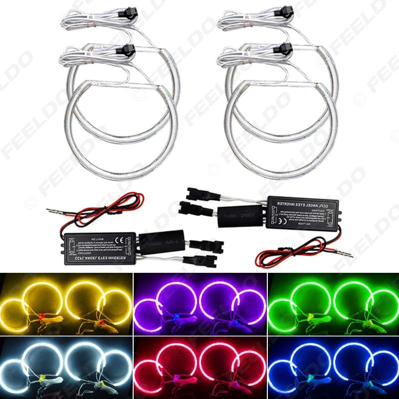 For BMW E36/E38/E39/E46 with Lens Angel Eye CCFL LED Ring Car Headlight