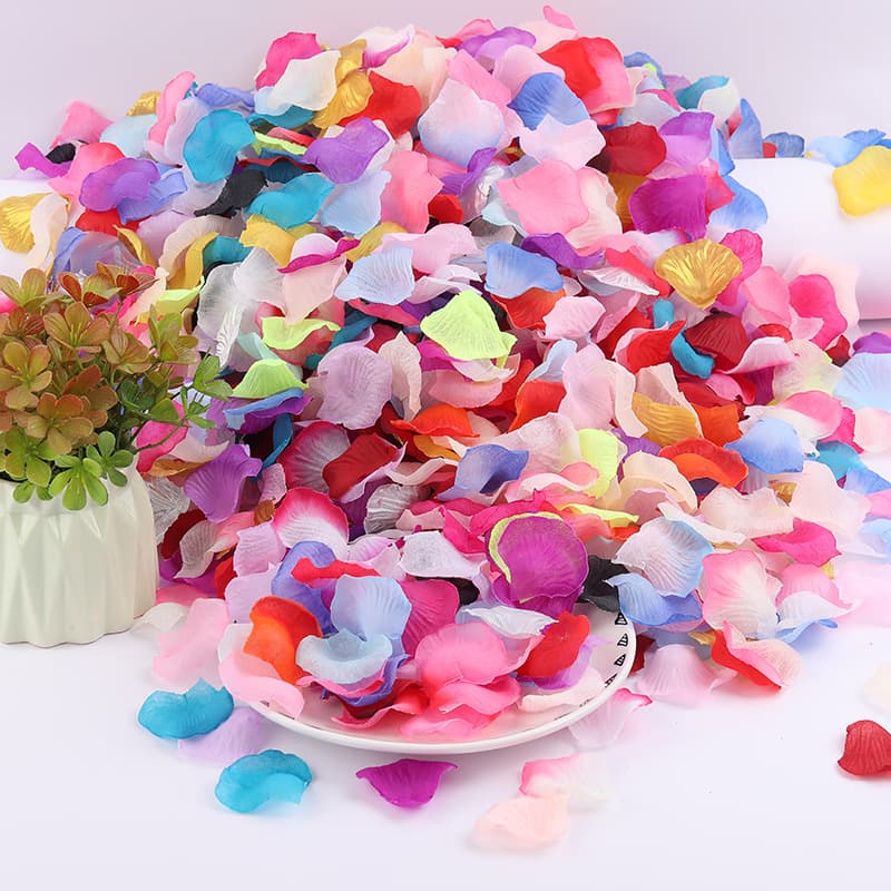 Non-woven fabric, loose, one-pound pack, artificial rose petals, wedding room decoration, proposal petals