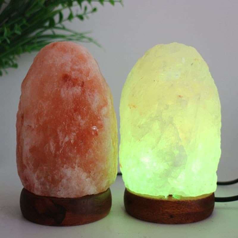 Night lamp salt lamp Himalayan crystal salt lamp colorful color changing USB natural salt stone lamp bedside lamp