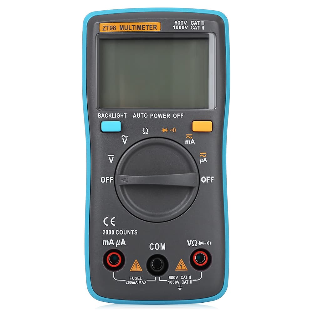 ZT98 Digital Multimeter Large Screen Auto-Ranging Voltage Current Meter Multimeter