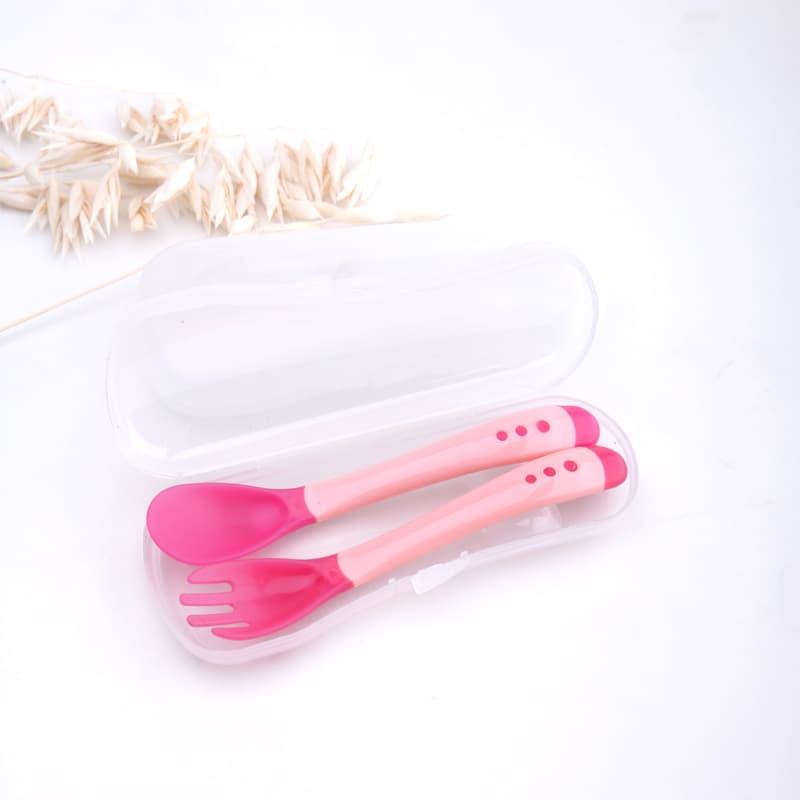 Baby fork and spoon storage box, baby kitchenware storage box, wholesale household baby storage box, factory direct sales
