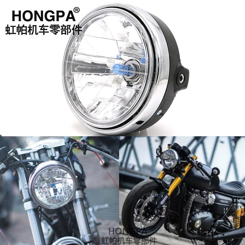 Motorcycle Headlight Yellow Bee 600 900 CB400/900 Modified Headlight Assembly Crystal Headlight Export Only