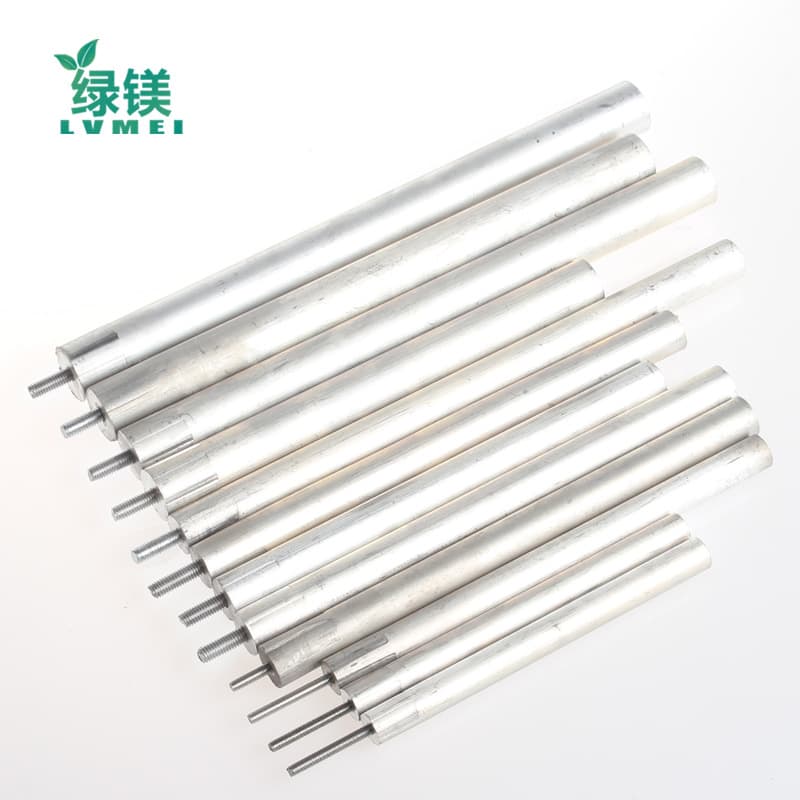 Wholesale magnesium anode rods for electric water heaters, compatible with Midea, Vatti, Macro, and Aucma, available in various specifications.