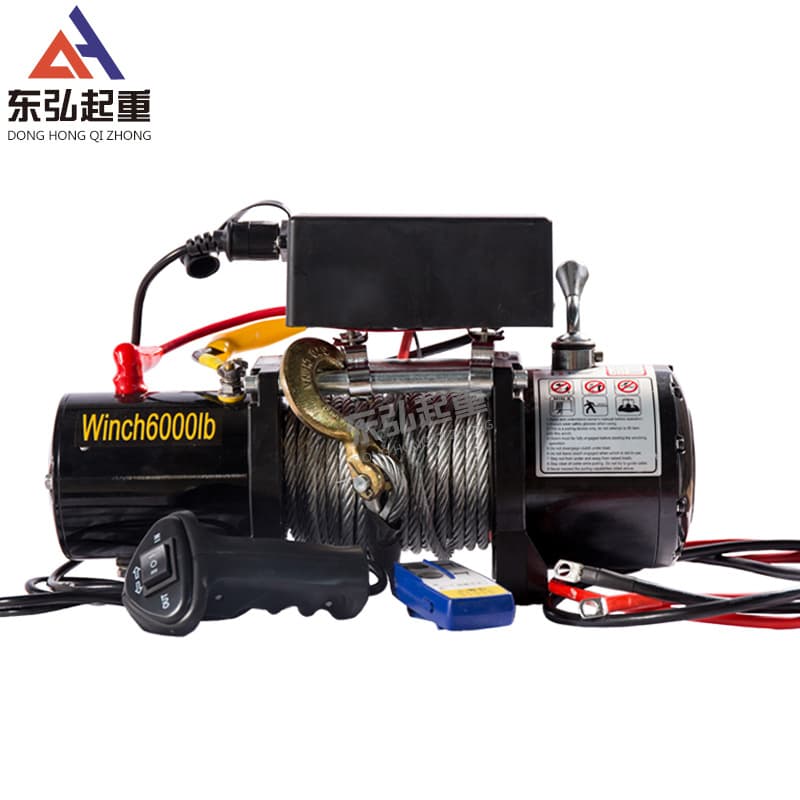 Donghong Automotive Electric Winch 12V 24V Rescue Traction Vehicle Winch Off-Road Vehicle Self-Rescue Electric Winch