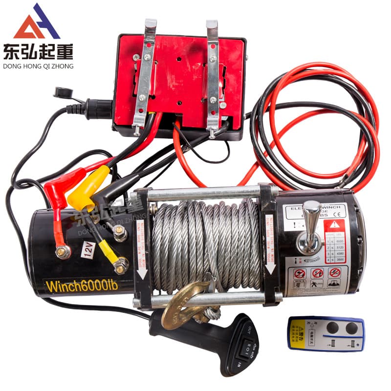 Donghong Vehicle Electric Winch 12V 24V Rescue Towing Winch Off-Road Vehicle Self-Rescue Electric Winch
