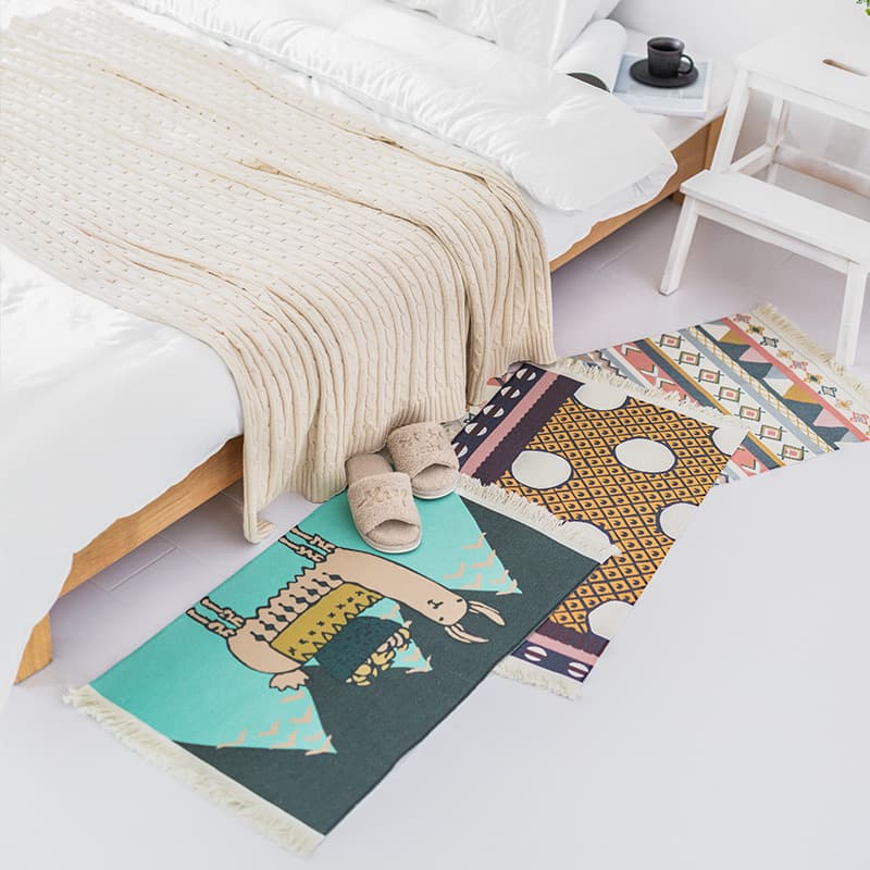 Ming Yang Zhixiu cotton thread printed floor mats home bathroom door mats kitchen mats modern simple style floor mats