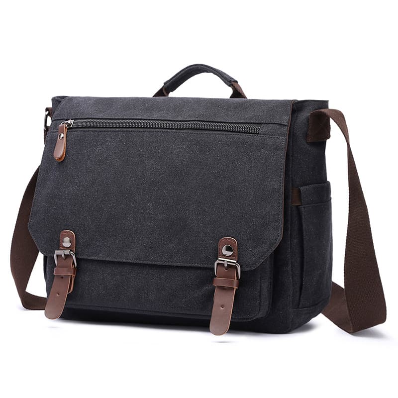 New Mugu briefcase, men's canvas business briefcase, handbag/crossbody bag, wholesale.