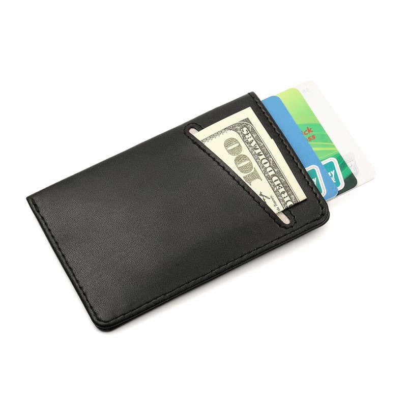 Automatic Pop-Up Card Holder with Front and Back Pockets, RFID Anti-Magnetic Anti-Theft, Ultra-Thin Portable Men's Wallet, Customizable Gift