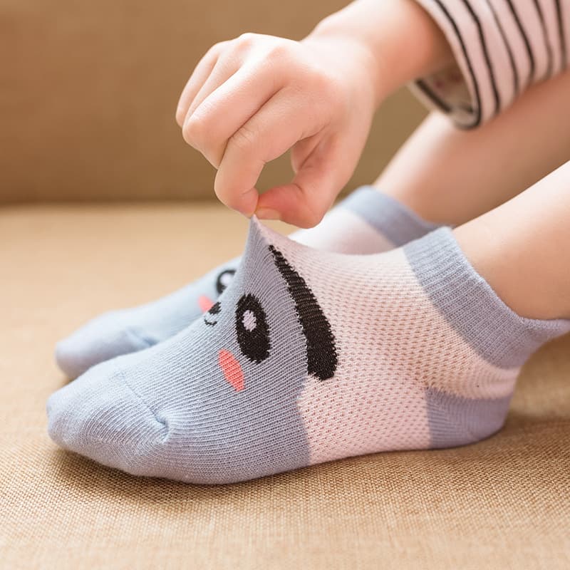 Children's Cotton Socks Cartoon Baby Spring Summer Mesh Thin Summer Cotton Socks Baby Girls Boys Middle and Big Kids Socks
