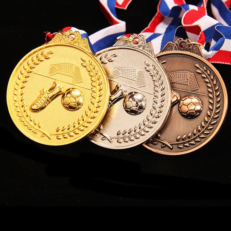 Soccer Medal, Sports Medal, Football Competition Award Medal, Metal Bronze Medal