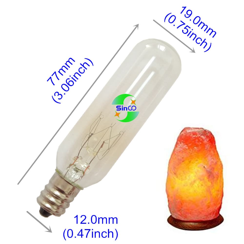 T6 110V 120V 15W E12 US Standard Salt Lamp Bulb Dimmable