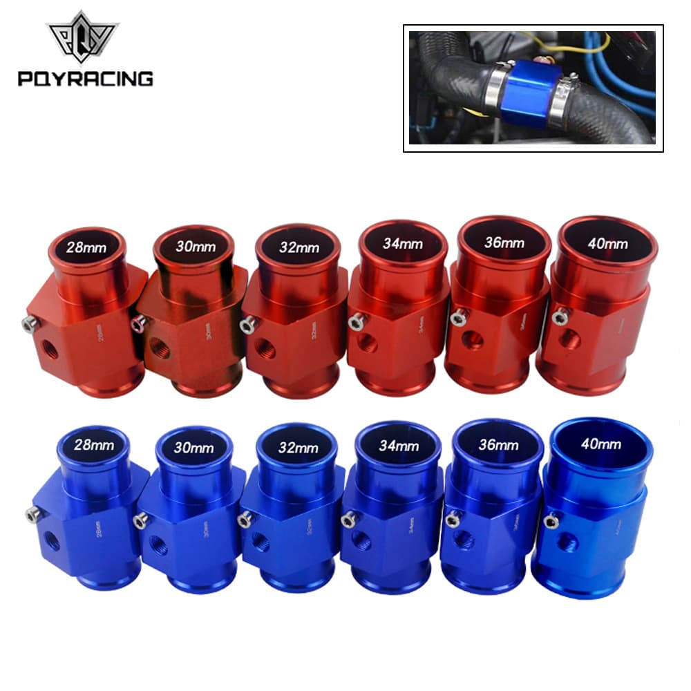 Car Modification Water Temperature Gauge Tee Fitting 28-40MM Tee Sensor