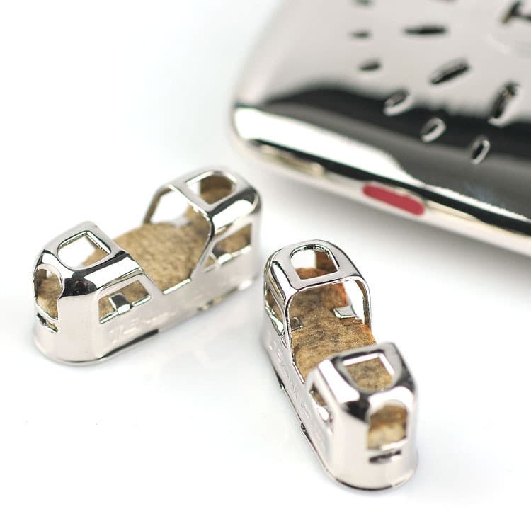 Domestic high-quality dual-gun hand warmer-specific stove heads with platinum catalyst ignition covers, silver stove head accessories.
