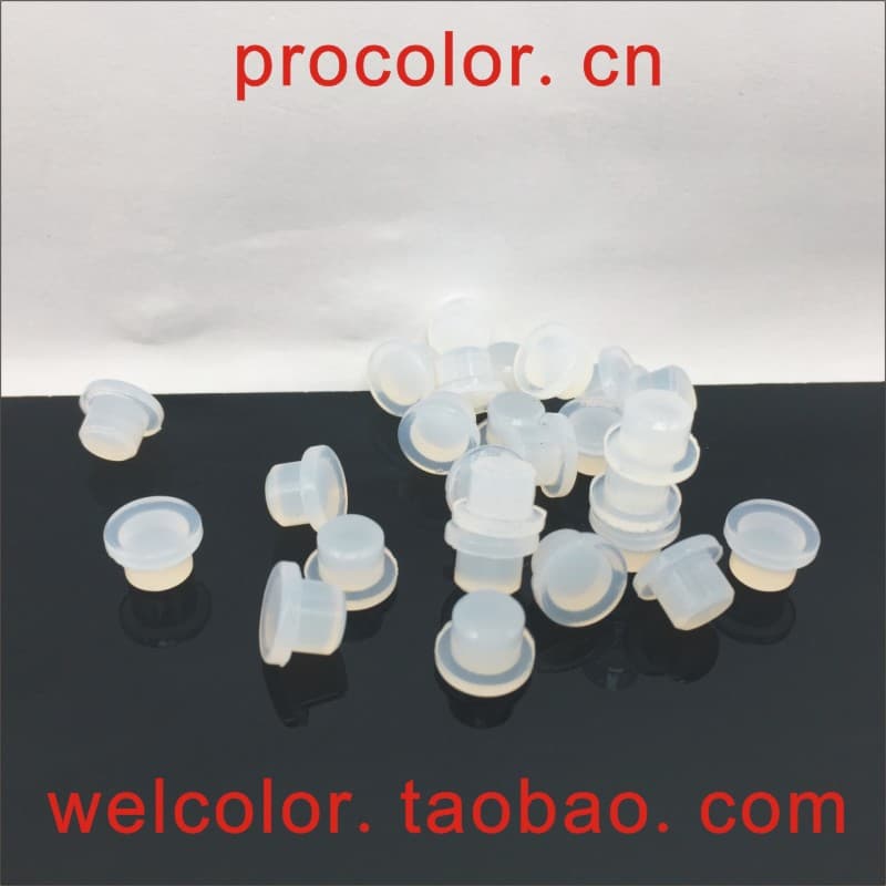 Jewelry sealing hole plugs, silicone rubber stoppers, light-transmitting column caps, high-temperature resistant waterproof and oil-proof, 7, 7.0, 7.5 mm.