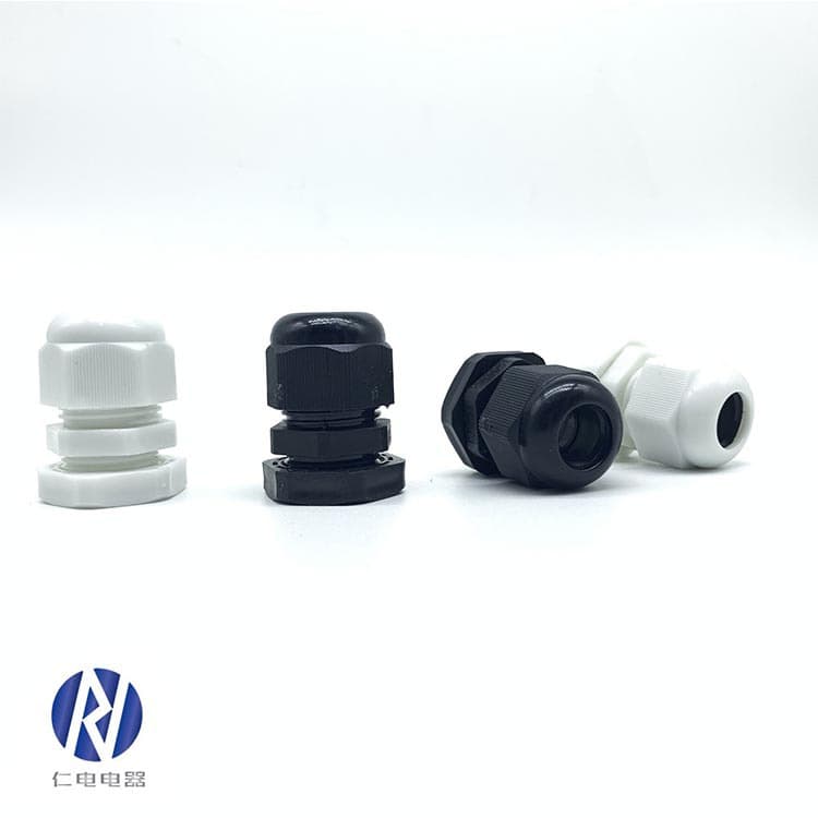 Cable gland M12 nylon sealed cable waterproof joint plastic fixed gland head metric M-type stuffing box