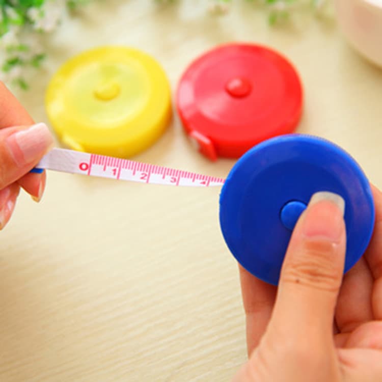Mini Small Tape Measure for Home Use, Portable Clothing Measuring Tape, 3D Body Measurement Height Soft Tape, Automatic Retractable Plastic Ruler