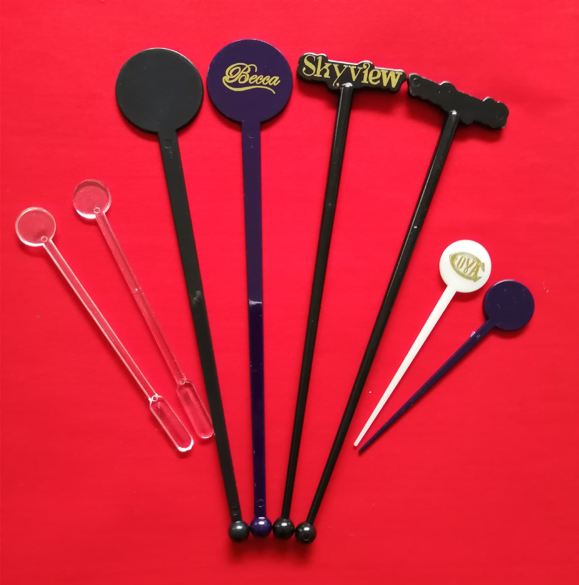 Plastic Stirring Sticks, Disposable Coffee Stirrers, Food-grade Thickened and Lengthened Afternoon Tea Stirring Long Spoons