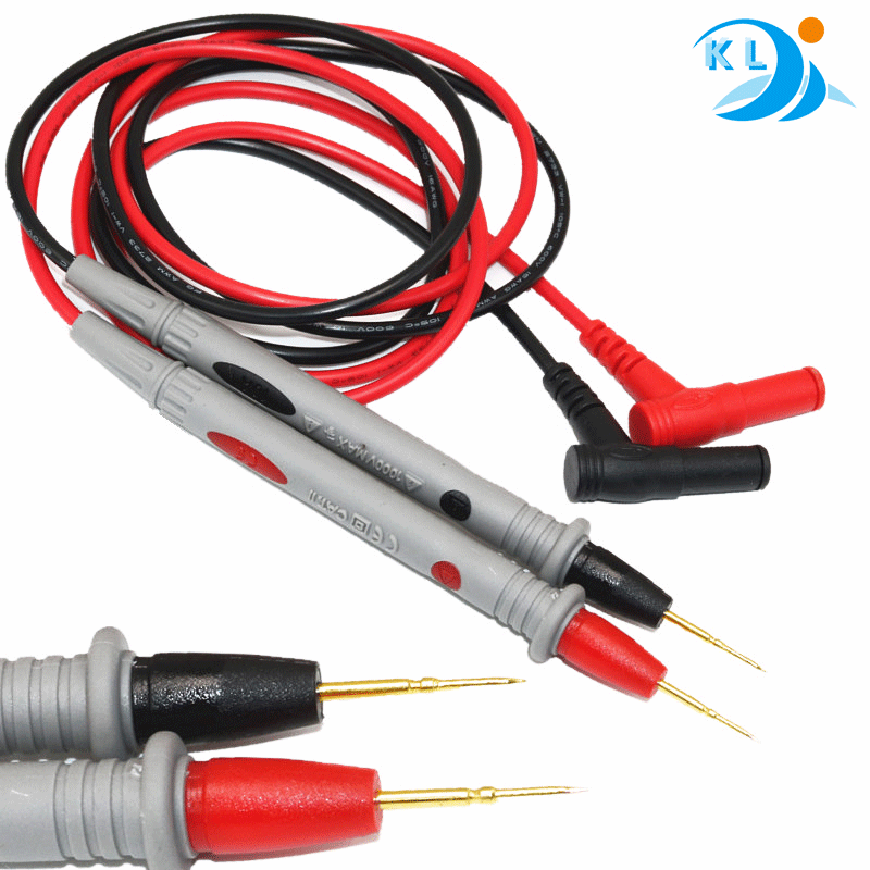 Manufacturer Wholesale Extra Fine Tip Test Leads, 1000V 20A Gold-Plated Copper Probe Multimeter Wires
