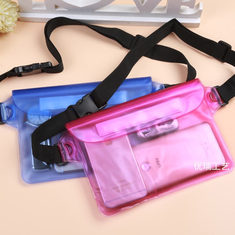 Drifting Swimming Diving PVC Waist Bag, Outdoor Sports Phone Waist Bag, Diving Case