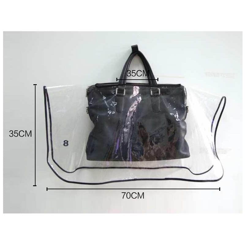 Cross-border raincoat manufacturer wholesale export bag rain covers, EVA transparent edged fashionable rain protection for bags.