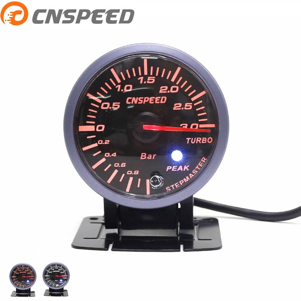 2.5-inch (60MM) universal automotive modified gauge boost gauge 0-3BAR turbo boost gauge black face