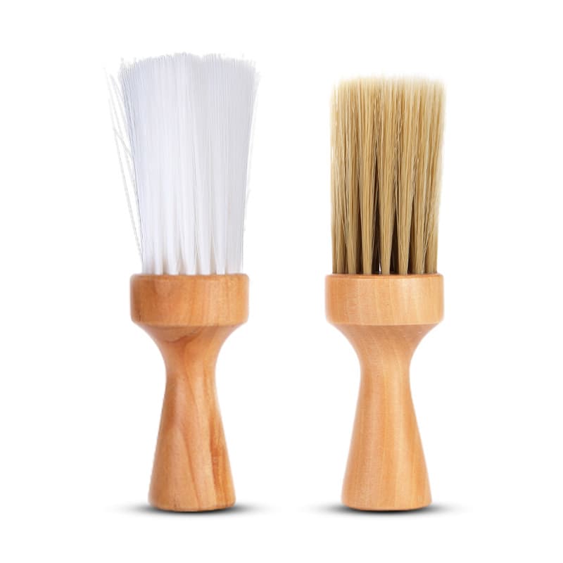 Factory Direct Supply Hair Debris Brush Home Salon Solid Wood Cleaning Brush Soft Bristle Hairdressing Hair Removal Brush