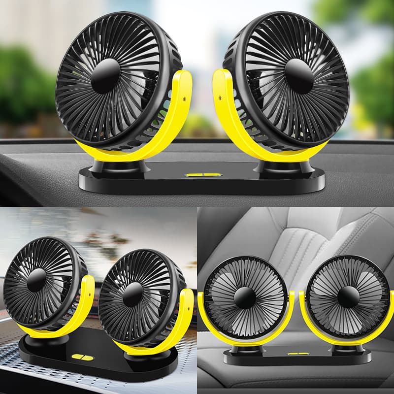 USB Fan Car Fan Desktop Dormitory Office Silent Fan Portable High Airflow 12V 24V Fan