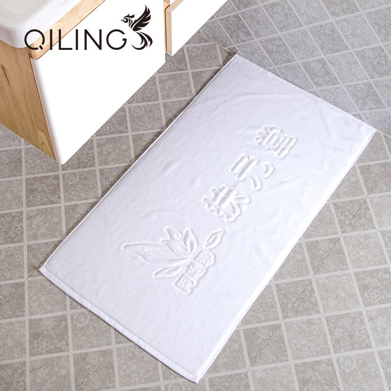 350mm thick hotel floor mat, pure cotton bathroom non-slip mat, absorbent toilet floor mat, towel, for home use