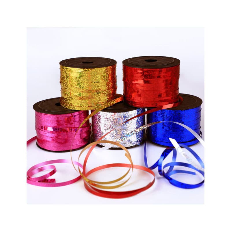 Wedding Supplies Balloon Ribbon Laser Ribbon Tie Rope Wedding Room Decoration Plastic Balloon Tie Ribbon Wholesale